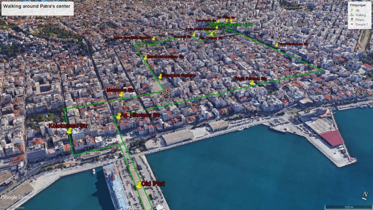 360 Spectacular View Daire Patras Dış mekan fotoğraf