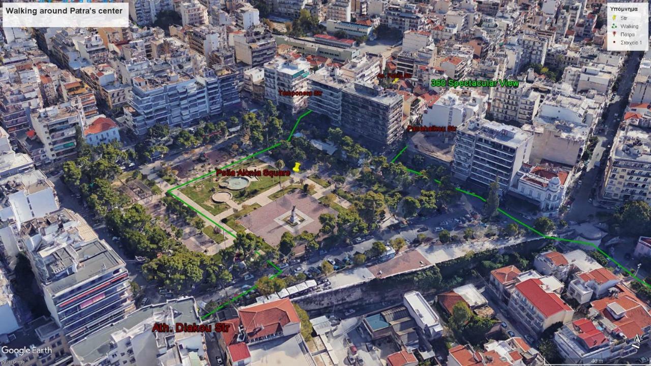 360 Spectacular View Daire Patras Dış mekan fotoğraf